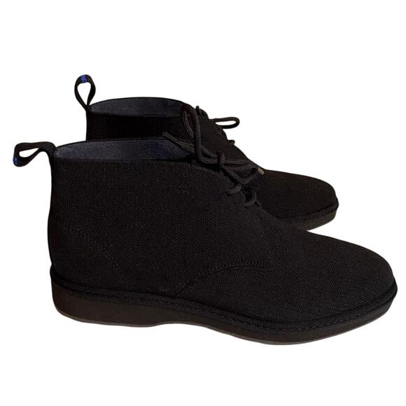 Rothy’s  Chukka Boots Black Dress Lace up Booties Men\'s Size 10 main image 4